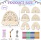 12-Pack DIY Wind Chime Kit for Kids – Make Your Own Wooden Wind Chimes, Arts & Crafts Set with Decorative Hanging Ornaments for Girls & Boys, Home, School, or Party Activities (Boho Rainbow)